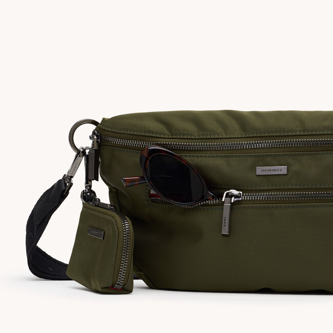 Hammitt Charles Crossbody Large- Jade Nylon/Gunmetal