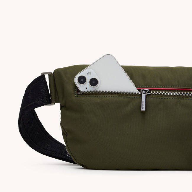 Hammitt Charles Crossbody Large- Jade Nylon/Gunmetal