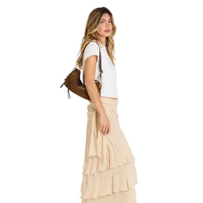 Hammitt Doxie Med- Cinnamon Suede- AG