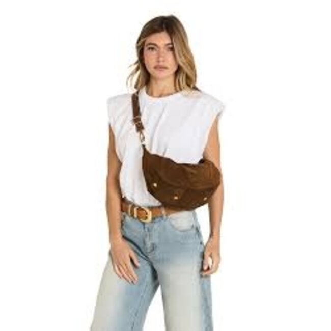 Hammitt Erica Med- Cinnamon Suede- AG