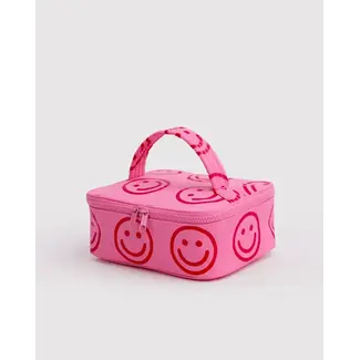Baggu Small Cosmetic Case - Azalea Pink Happy