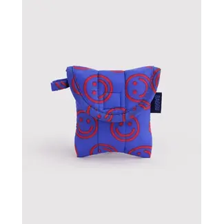 Baggu Puffy Earbuds Case - Mini Cobalt Happy