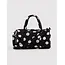 Baggu Nylon Duffle Bag - Black and Cream Polka Dot