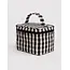 Baggu Large Cosmetic Case - Black and Cream Gingham