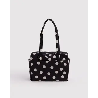 Baggu Everyday Cloud Bag - Black and Cream Polka Dot