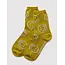 Baggu Crew Sock - Ochre Happy