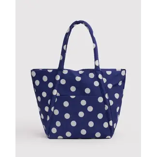 Baggu Cloud Bag - Navy and Cream Polka Dot