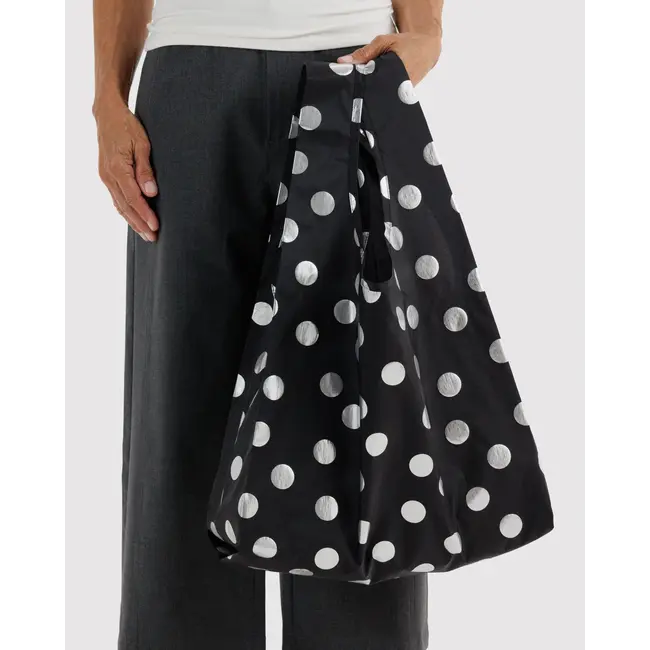 Baggu Standard Baggu - Silver Metallic Polka Dot