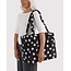Baggu Small Cloud Carry-On - Black and Cream Polka Dot