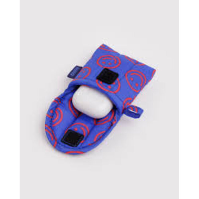 Baggu Puffy Earbuds Case - Mini Cobalt Happy