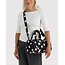 Baggu Nylon Duffle Bag - Black and Cream Polka Dot
