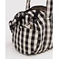 Baggu Nylon Duffle Bag - Black and Cream Gingham