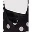 Baggu Mini Nylon Shoulder Bag - Black and Cream Polka Dot