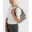 Baggu Mini Nylon Shoulder Bag - Black and Cream Gingham