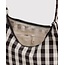Baggu Mini Nylon Shoulder Bag - Black and Cream Gingham