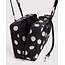 Baggu Medium Nylon Bowler Bag - Black and Cream Polka Dot