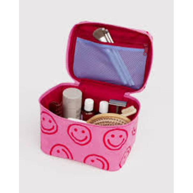 Baggu Large Cosmetic Case - Azalea Pink Happy