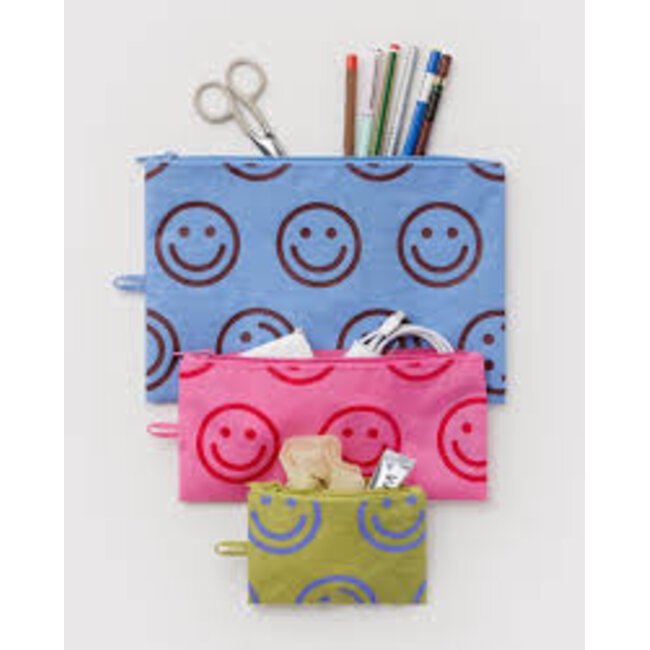 Baggu Flat Pouch Set - Pop Happy Mix