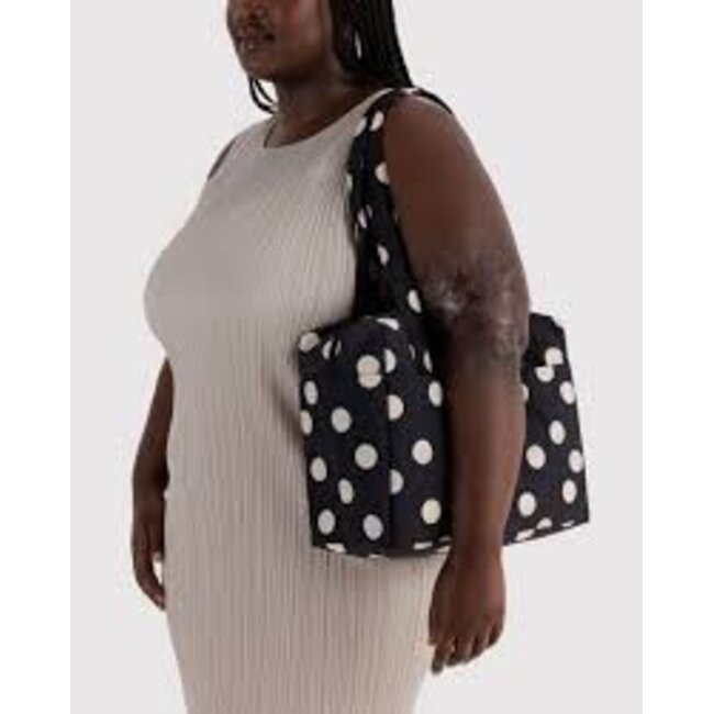 Baggu Everyday Cloud Bag - Black and Cream Polka Dot