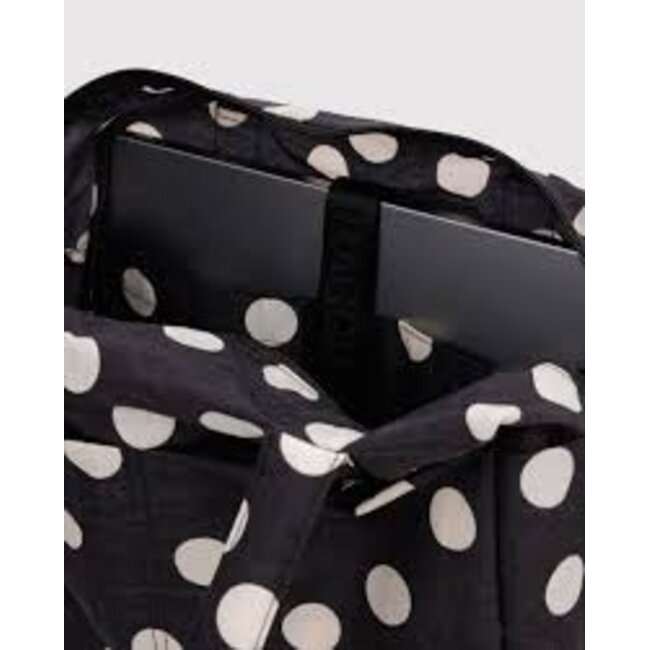 Baggu Everyday Cloud Bag - Black and Cream Polka Dot