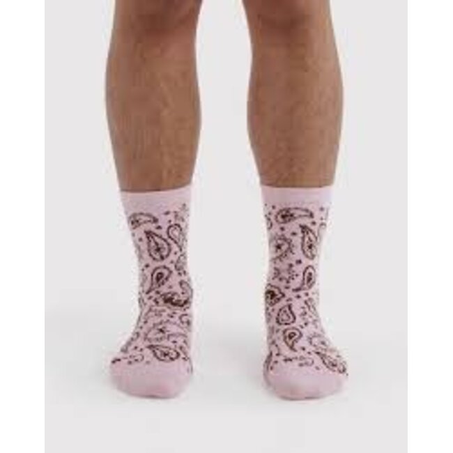 Baggu Crew Sock - Paisley Pink