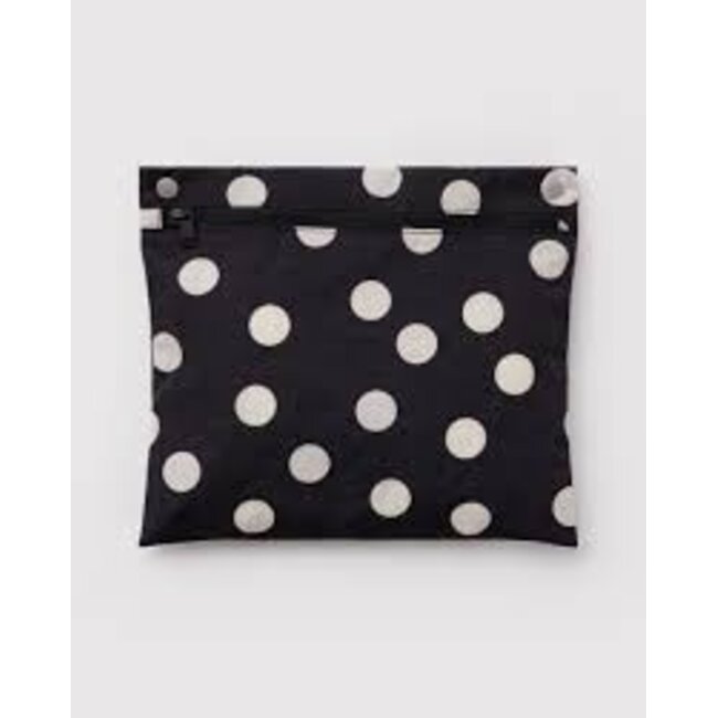 Baggu Cloud Carry-on - Black and Cream Polka Dot