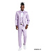 Tazzio Tazzio Sharkskin Suit - 3 Piece - Lavender