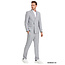 Tazzio Tazzio Double Breasted Pinstripe Suit - 3 Piece - Light Grey