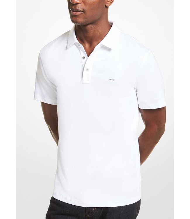 michael kors white polo
