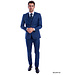 Tazzio Tazzio 2 Button Notch Lapel Sharkskin Suit - 3 Piece - Blue