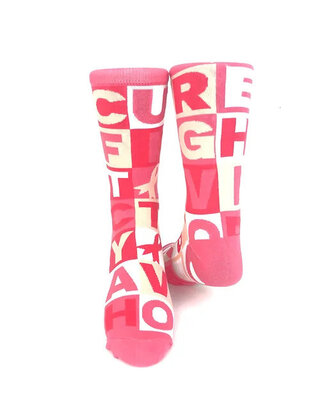 Breast Cancer Socks Pink Judges Choice