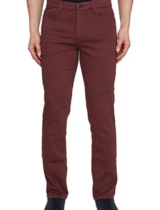 Lois Brad Slim Casual Pants - Bourgogne
