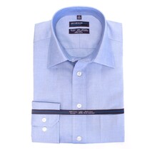 Leo Chevalier 100% Cotton Dress Shirt - Blue