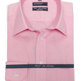 Leo Chevalier 100% Cotton Dress Shirt - Pink