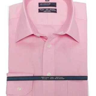 Leo Chevalier 100% Cotton Dress Shirt - Pink