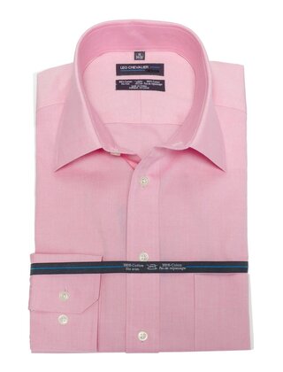 Leo Chevalier 100% Cotton Dress Shirt - Pink