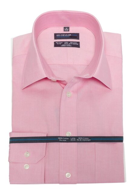 Leo Chevalier 100% Cotton Dress Shirt - Pink Leo Chevalier 100% Cotton Dress Shirt - Pink