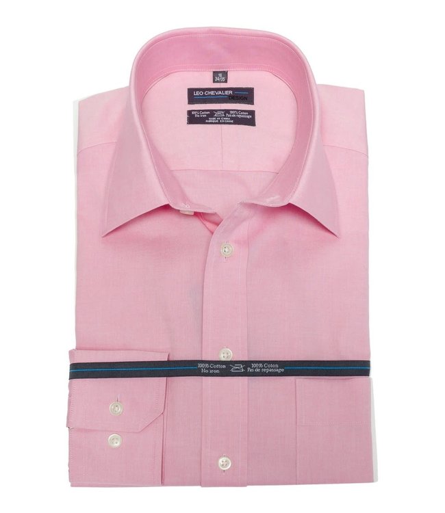 Leo Chevalier Leo Chevalier 100% Cotton Dress Shirt - Pink