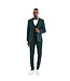 Tazzio Tazzio 1 Button Peak Lapel Pinstripe Suit - 3 Piece - Hunter