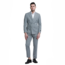 Tazzio Tazzio Double Breasted Pinstripe Suit - 2 Piece - Grey