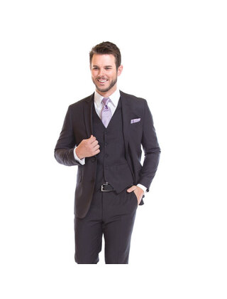 David Major Slim Fit Suit Jacket - Charcoal