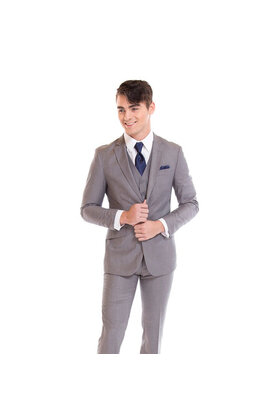 David Major Slim Fit Suit jacket - Light Grey