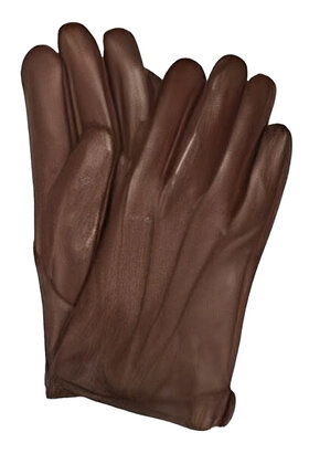 BROWN DICAPRI LEATHER GLOVES
