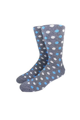 Collins Clothiers Polka Dot Socks - Charcoal