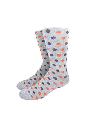 Collins Clothiers Polka Dot Socks - Grey