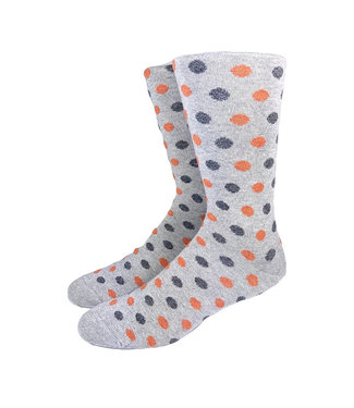 Collins Clothiers Polka Dot Socks - Grey