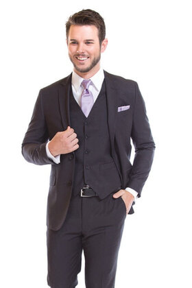 David Major Classic Fit Suit jacket - Charcoal