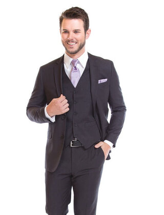 David Major Classic Fit Suit jacket - Charcoal
