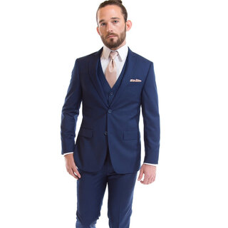 David Major Classic Fit Suit Jacket - French Blue