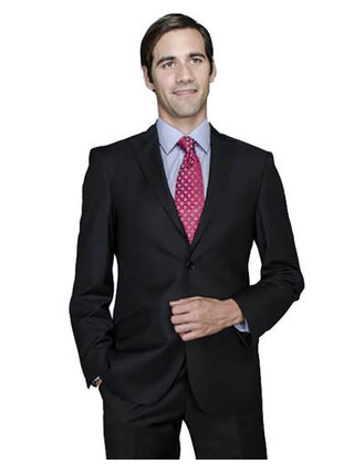 David Major Classic Fit Suit Jacket - Black